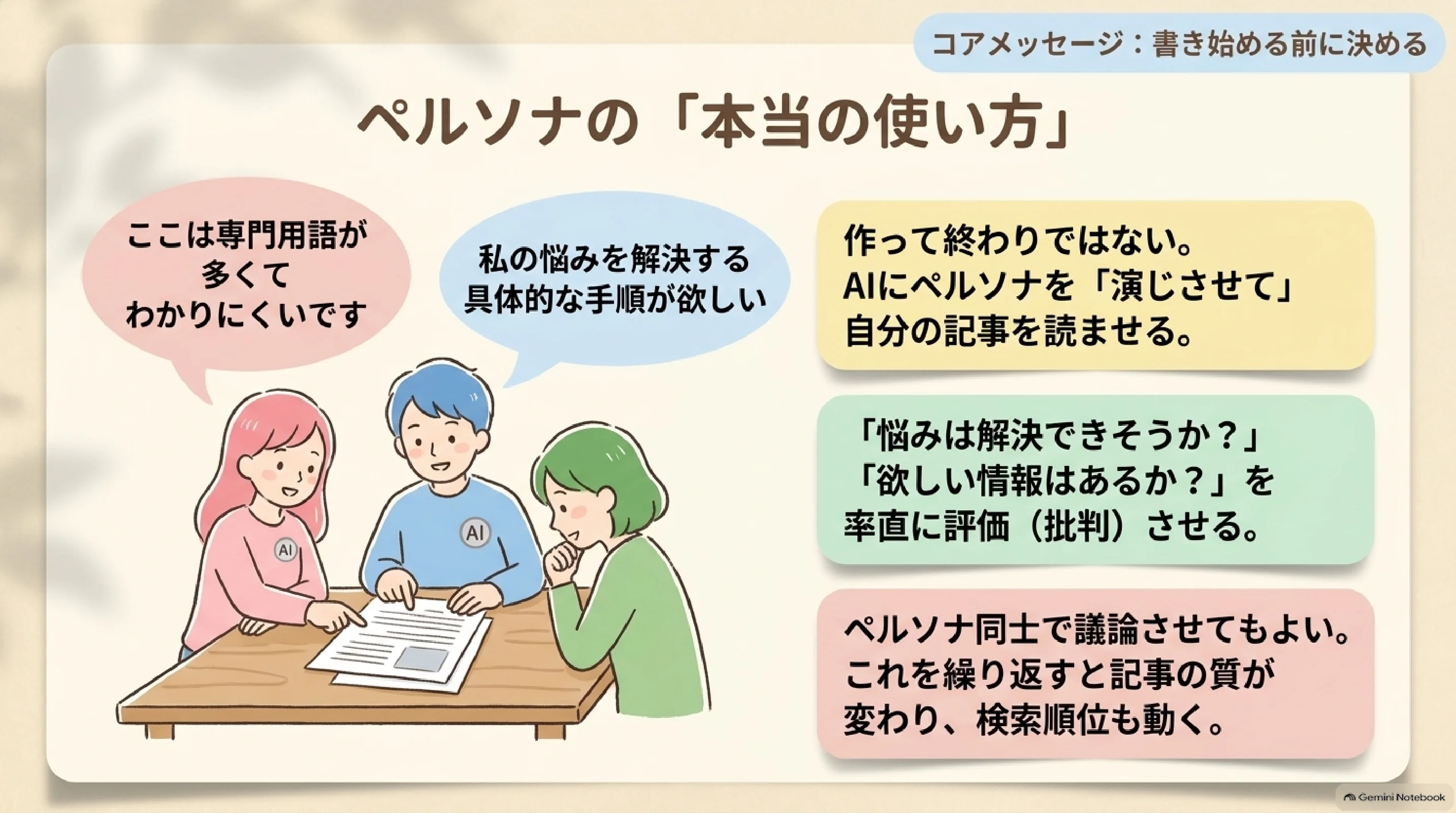 ペルソナを仮説として見直す