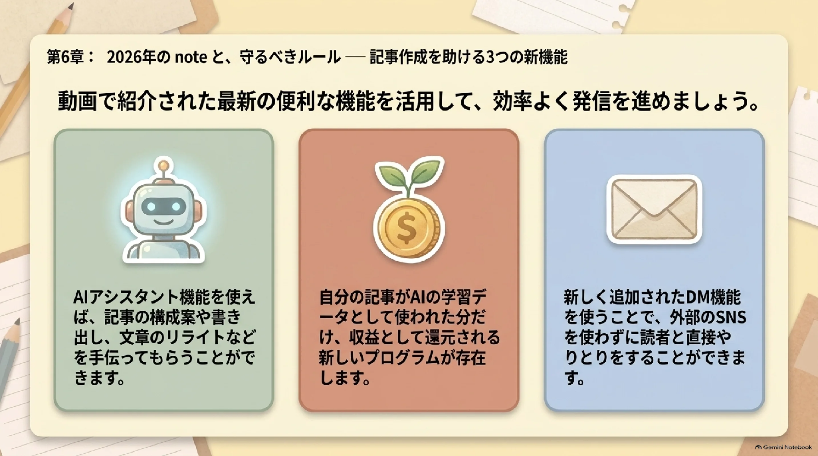 noteの便利な新機能