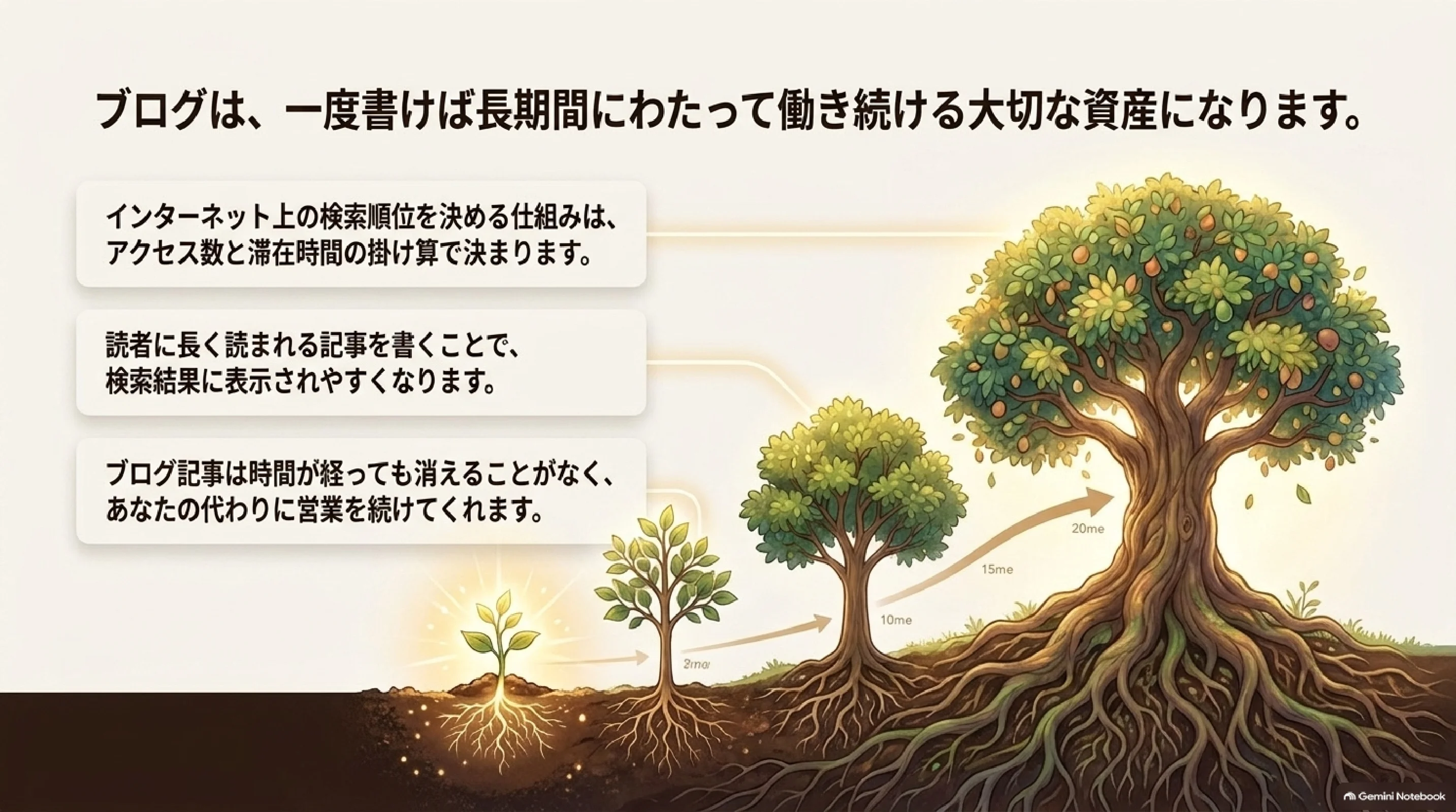 ブログは積み上がる資産