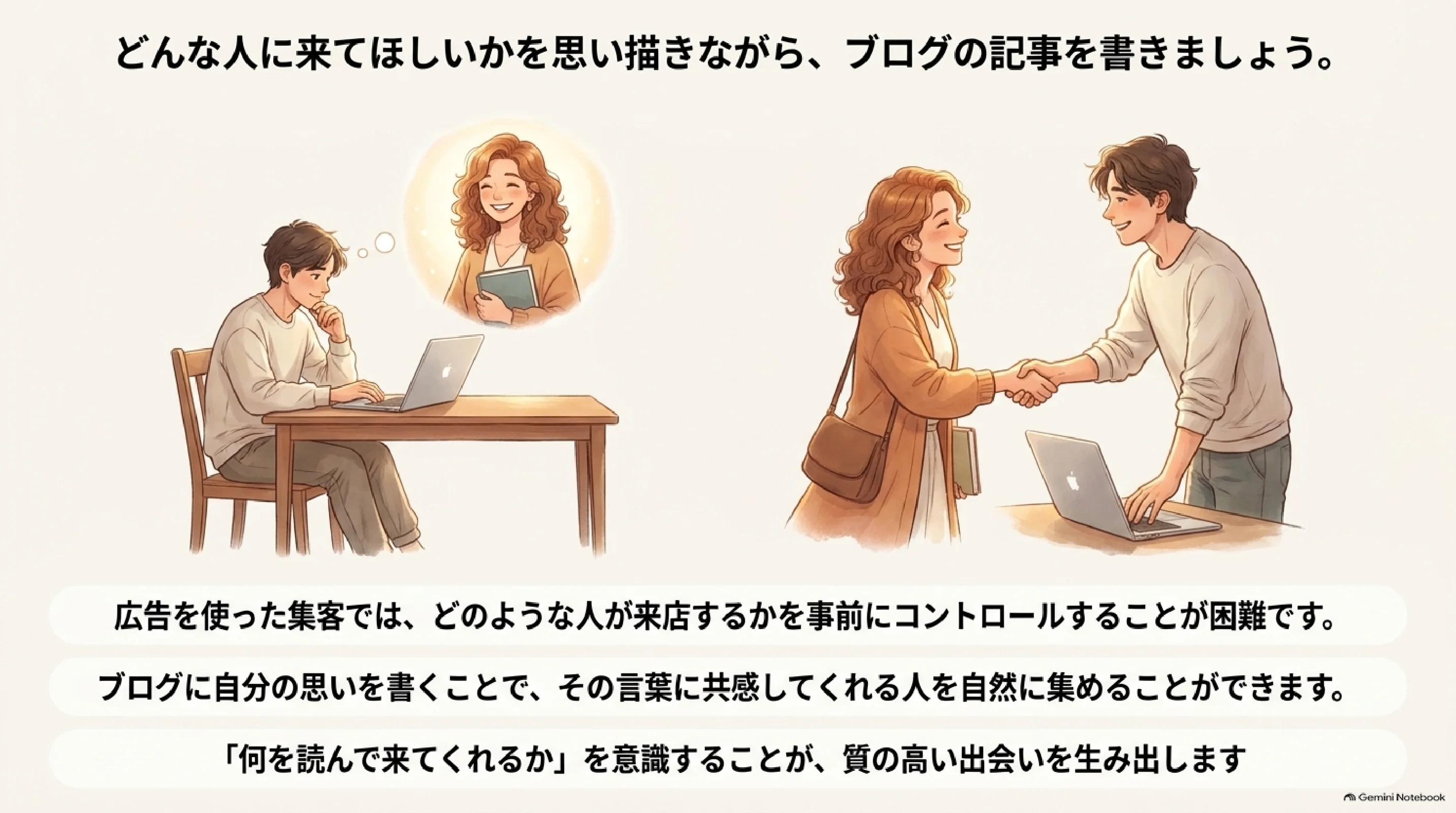 広告と記事の来訪者を比べる