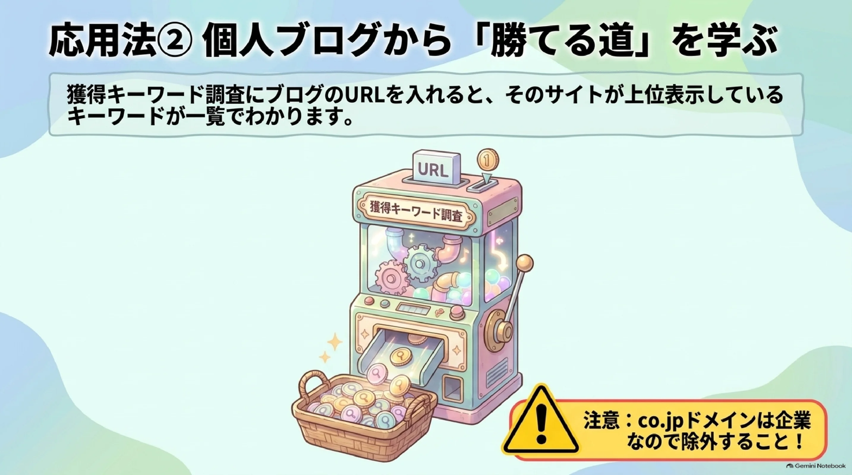 個人ブログから勝てるキーワードを学ぶ