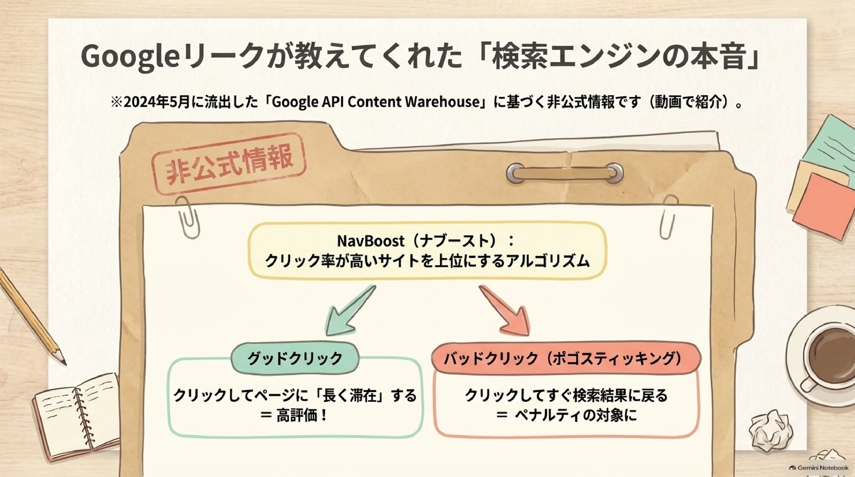 Googleリークは非公式情報として距離を置いて読む