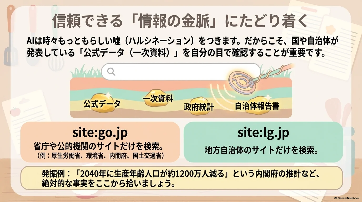 site go jpとsite lg jpで一次資料を探す