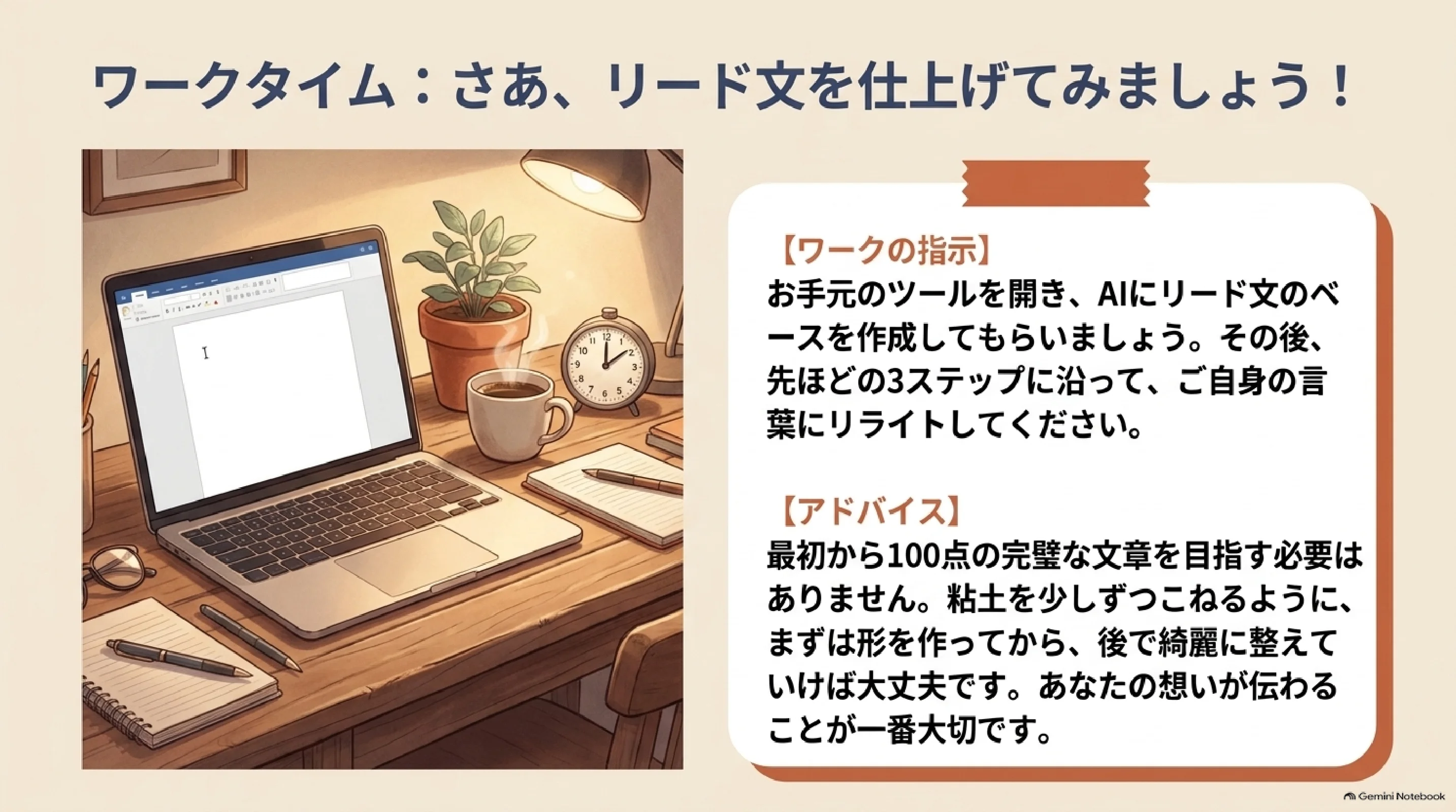 AIでリード文を作るワークタイム
