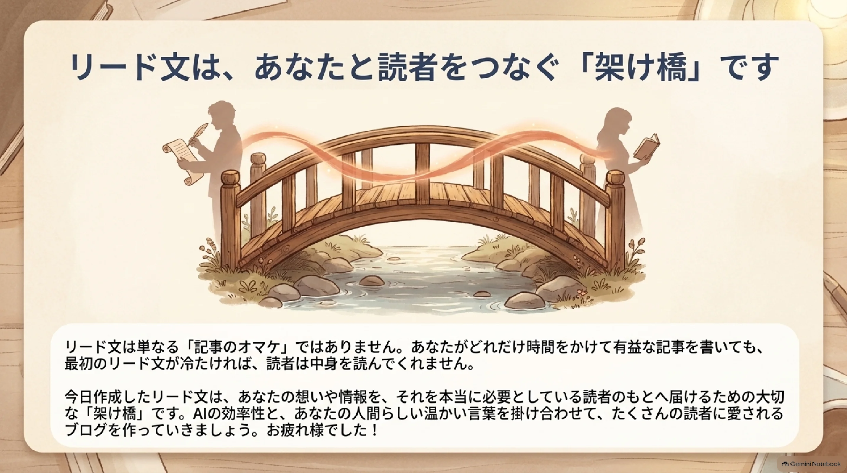 リード文は書き手と読者をつなぐ架け橋
