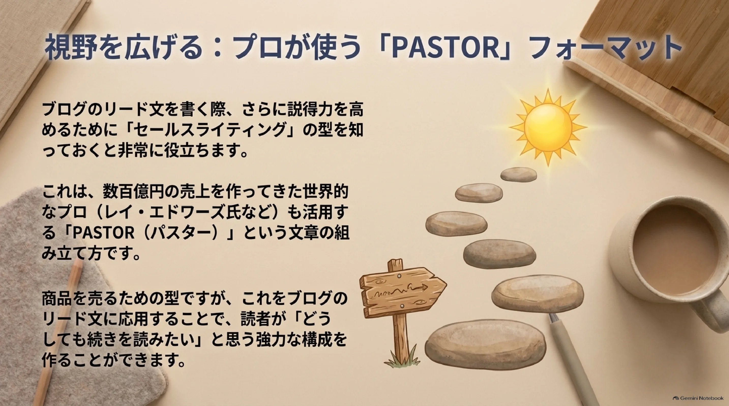 セールスライティングで使うPASTORフォーマットの紹介
