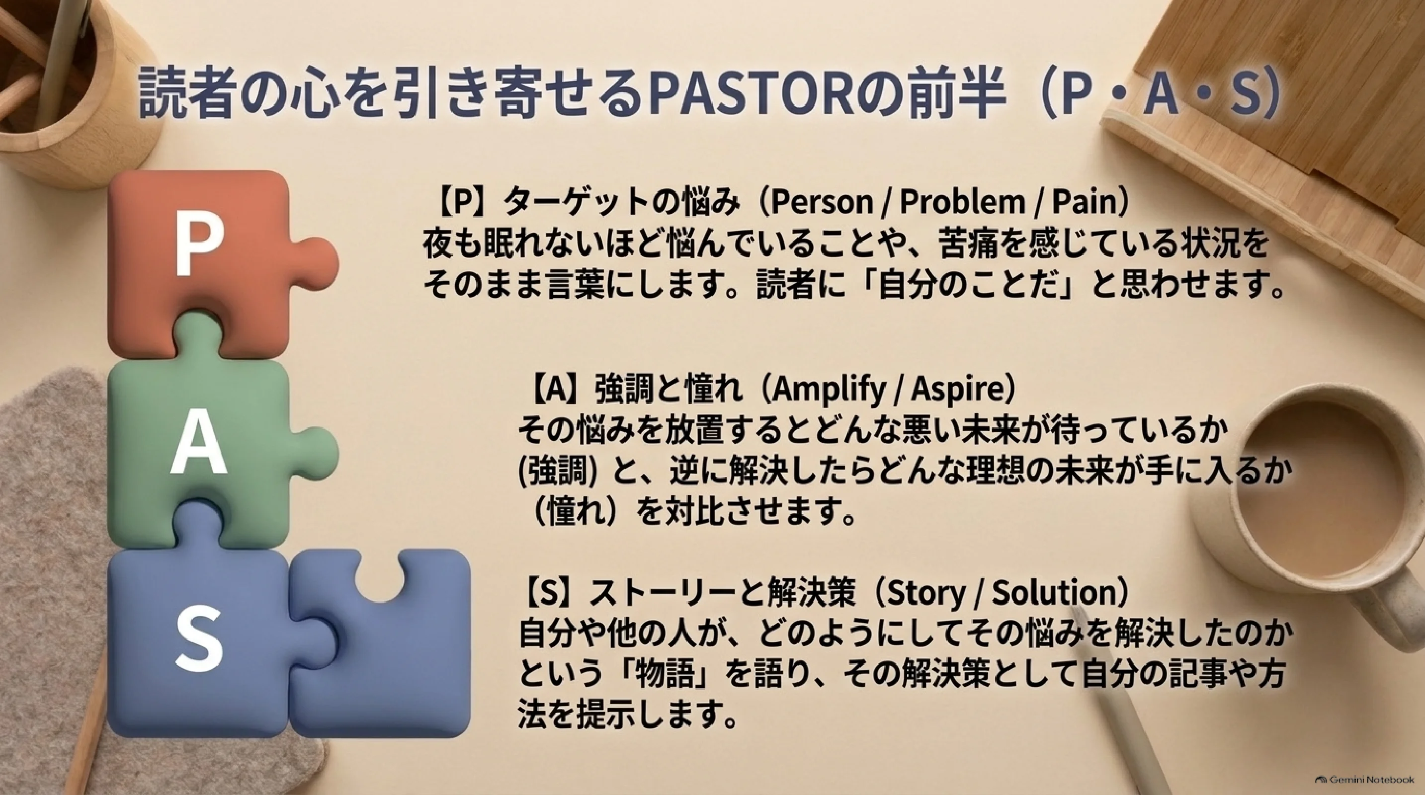 PASTOR前半のP A Sを理解する