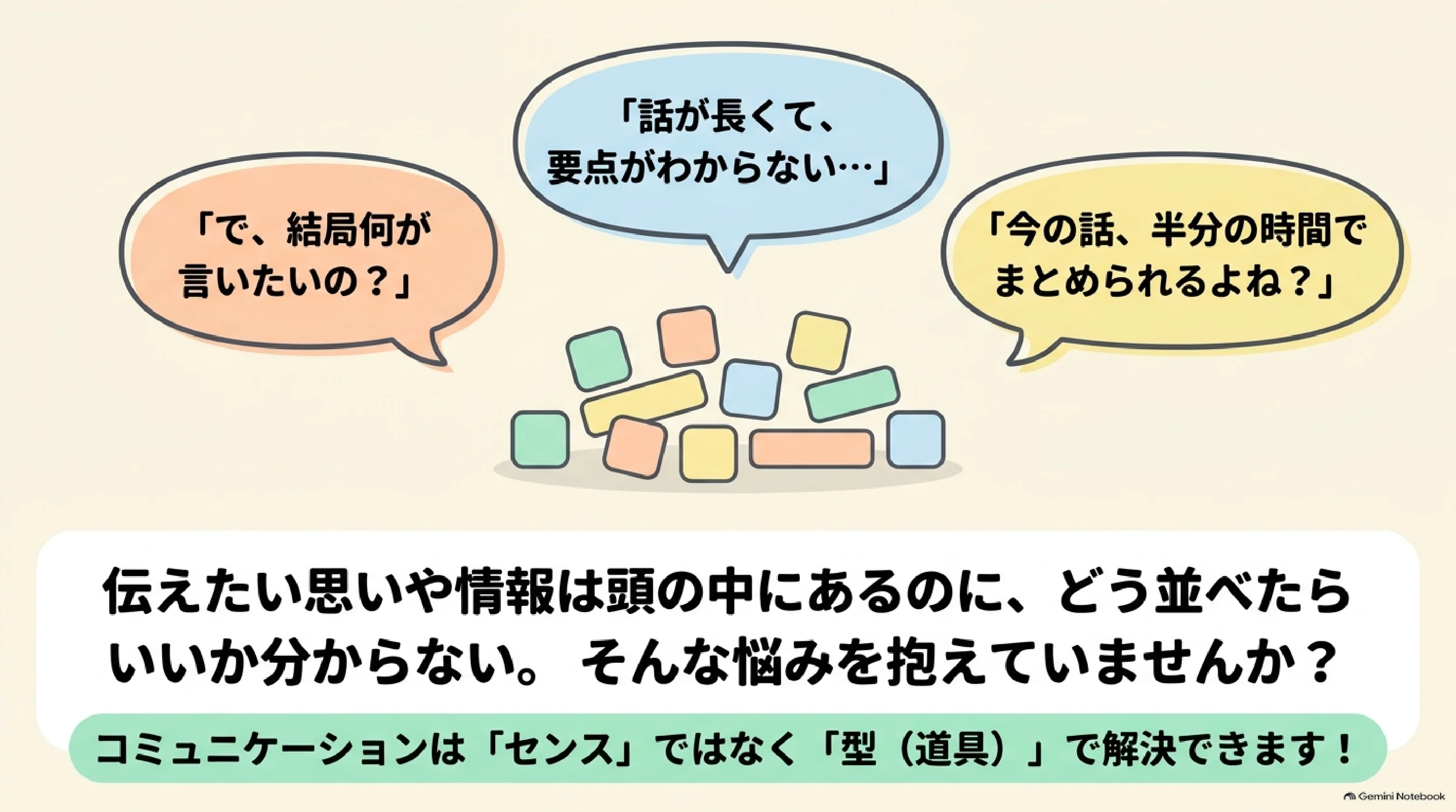文章が伝わらないときに起きる3つの悩み