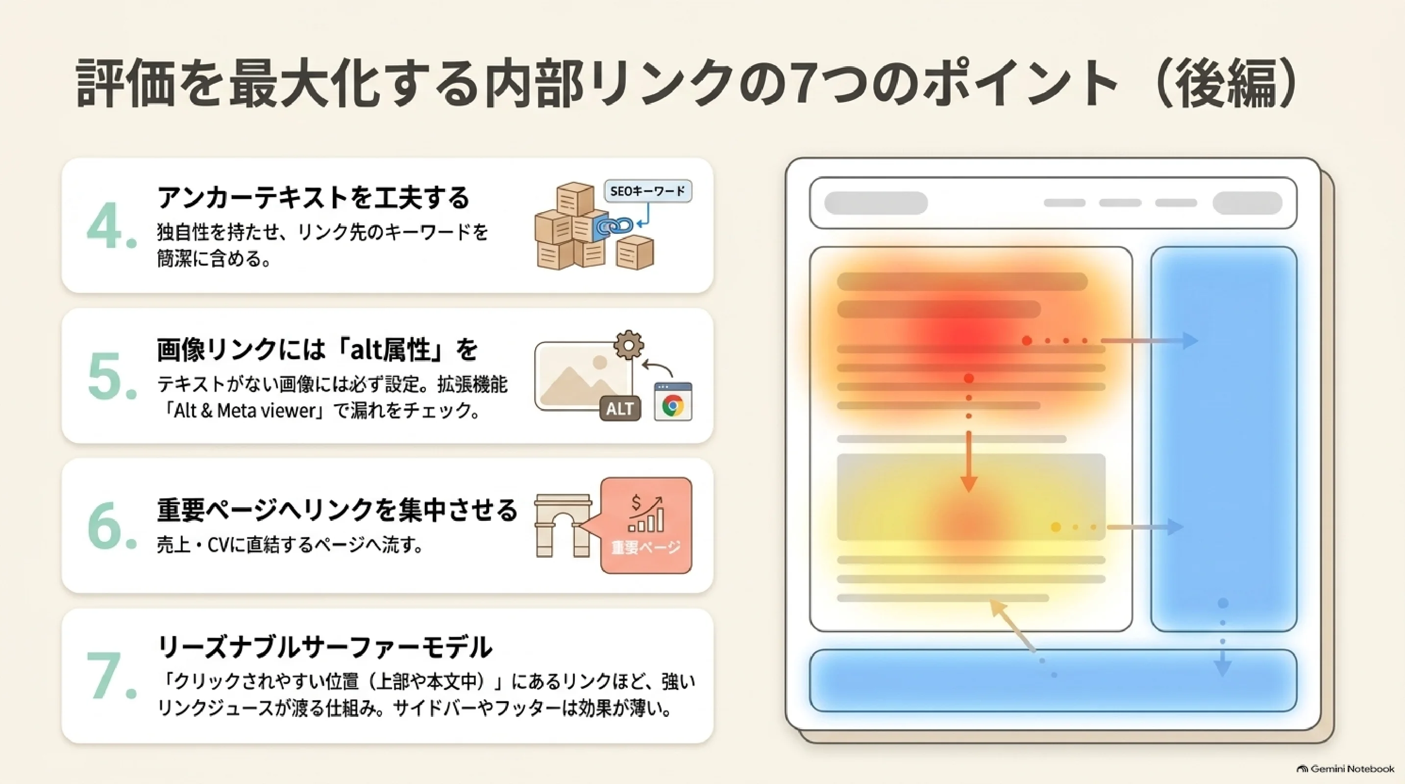 内部リンクの7つのポイント後半