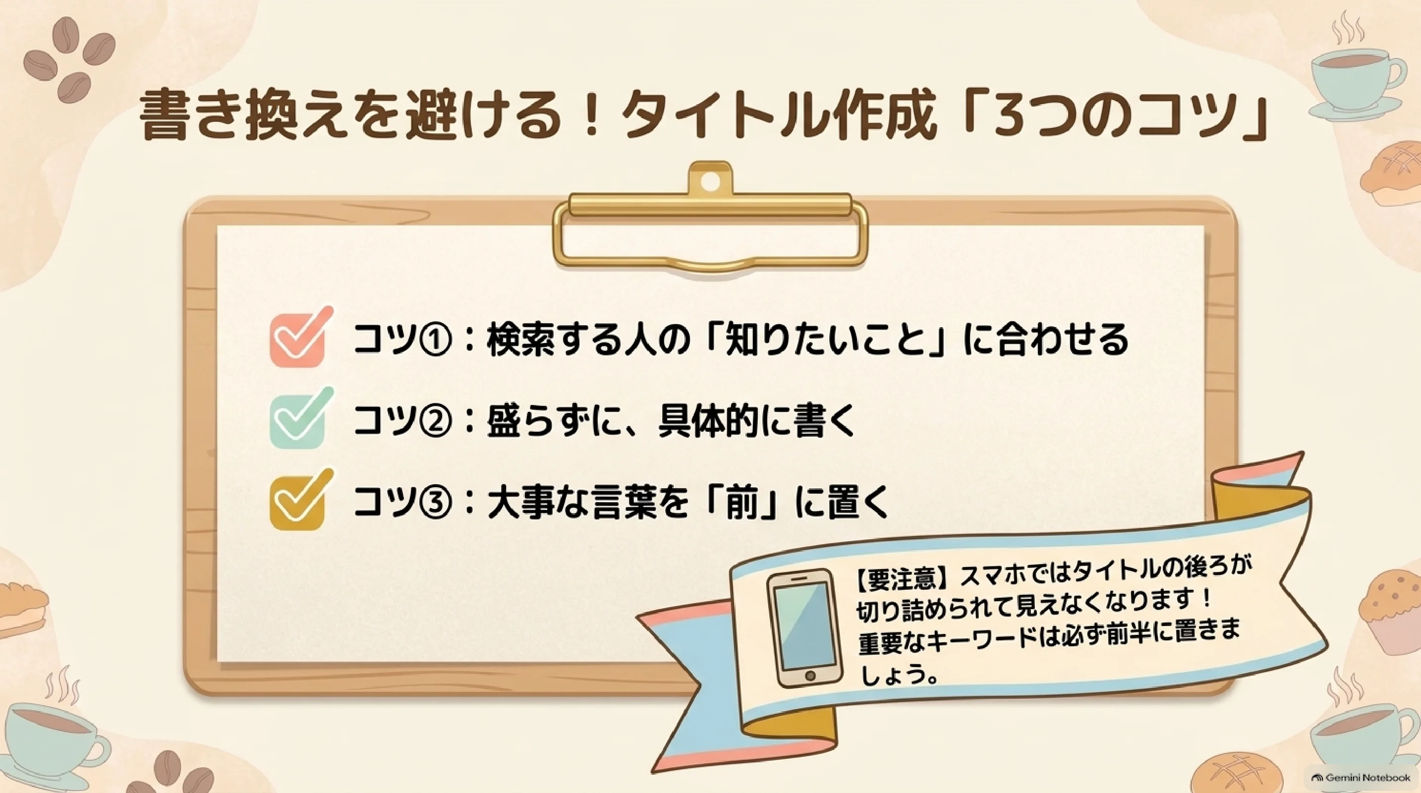 タイトルが書き換えられやすい3つのパターン