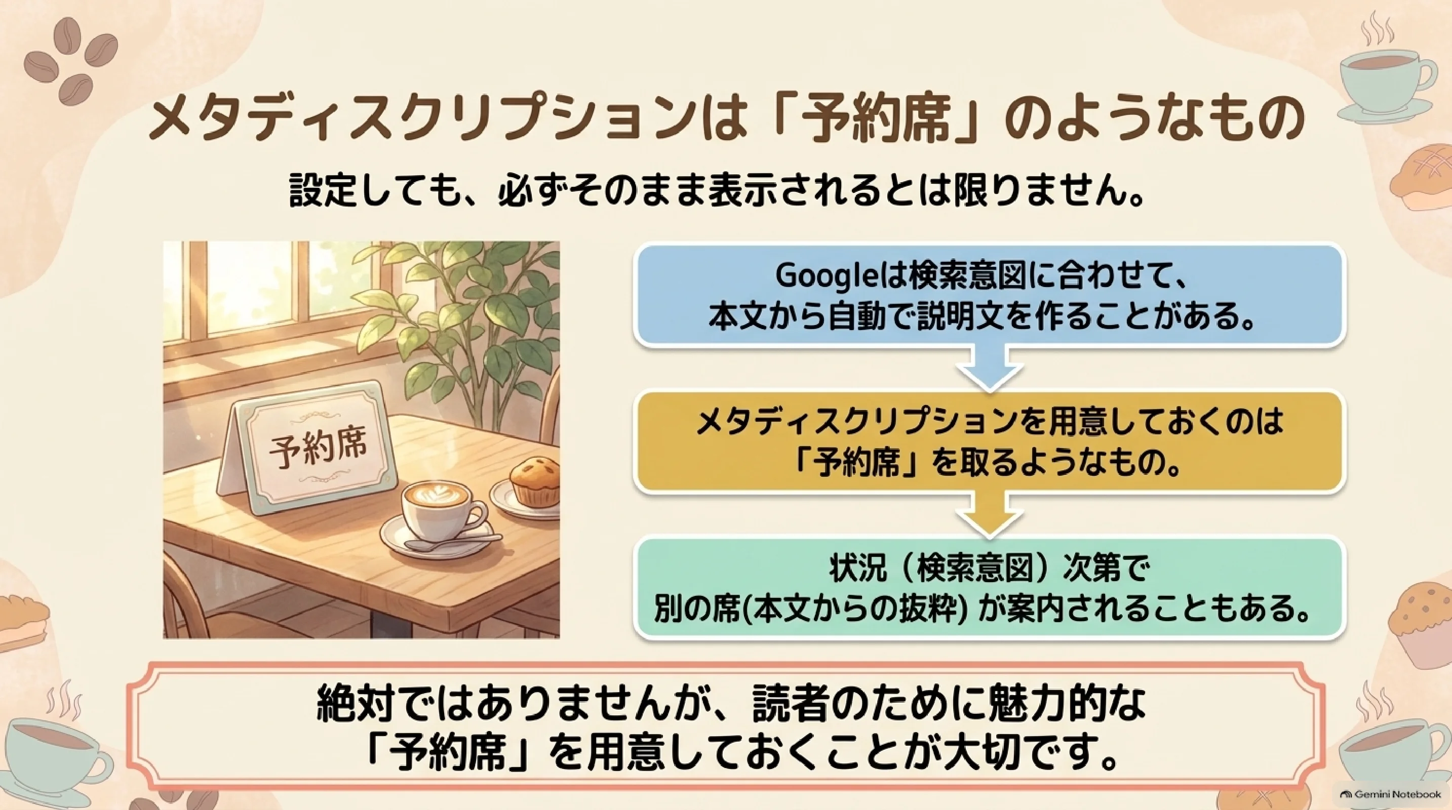 メタディスクリプションの誤解とクリック率に効く本当の役割