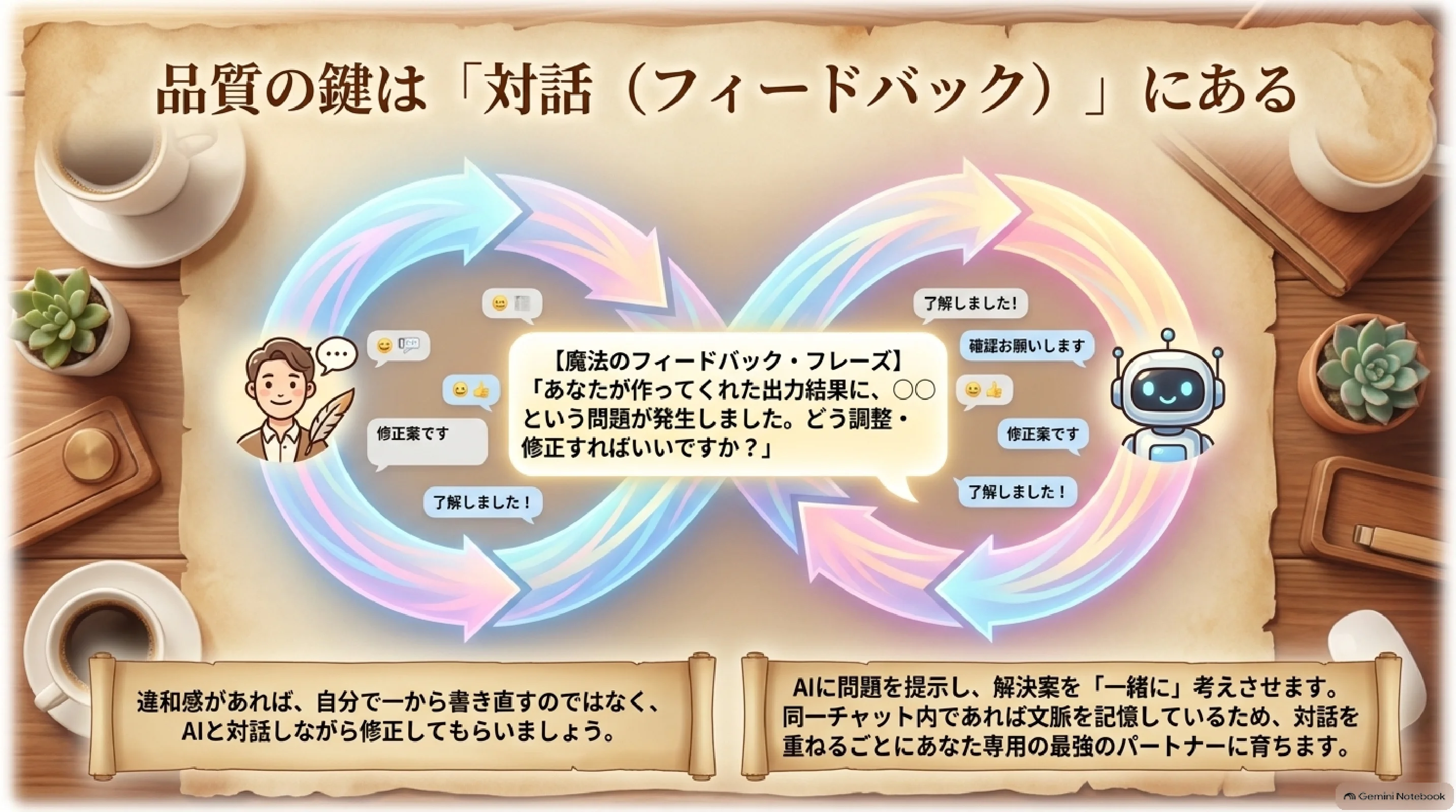 フィードバックでプロンプトと出力を改善する方法