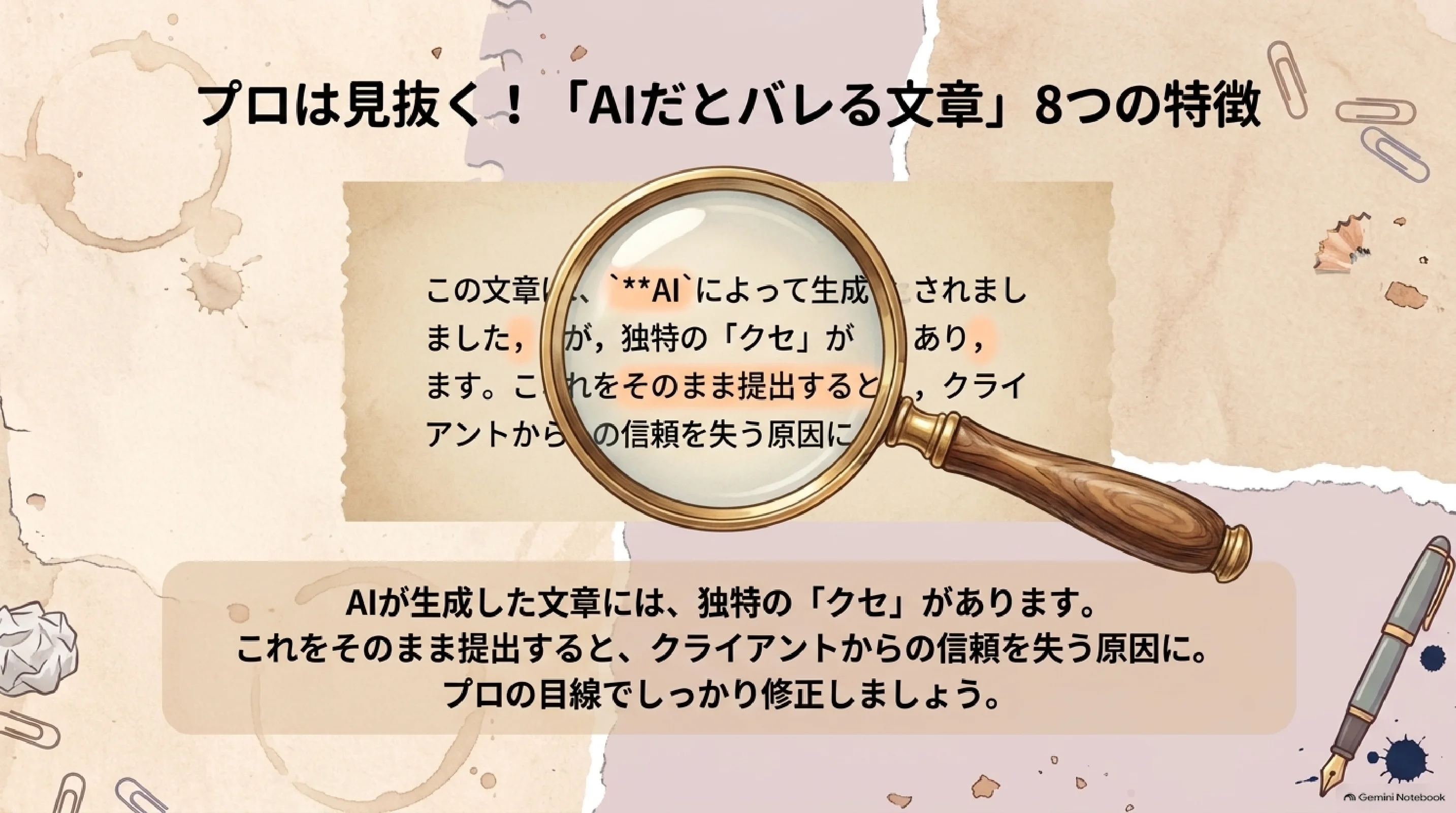 AIっぽい文章に見える八つの特徴