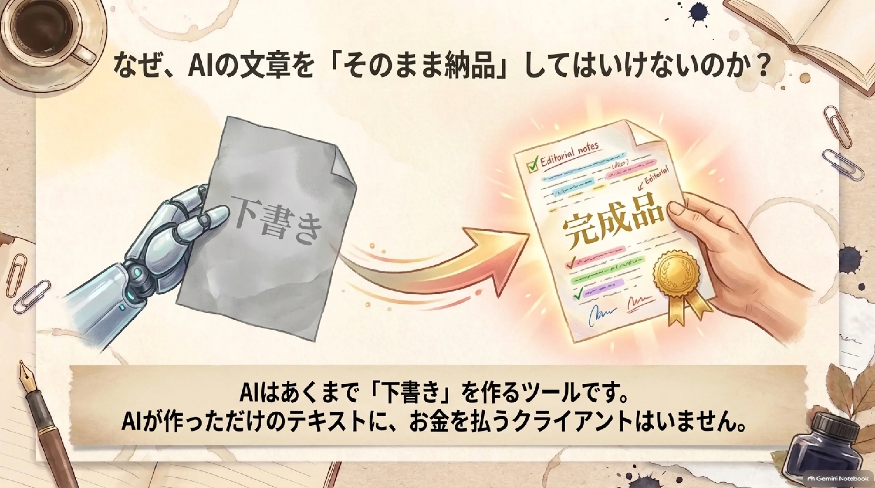 AIの文章を確認せず使わない理由